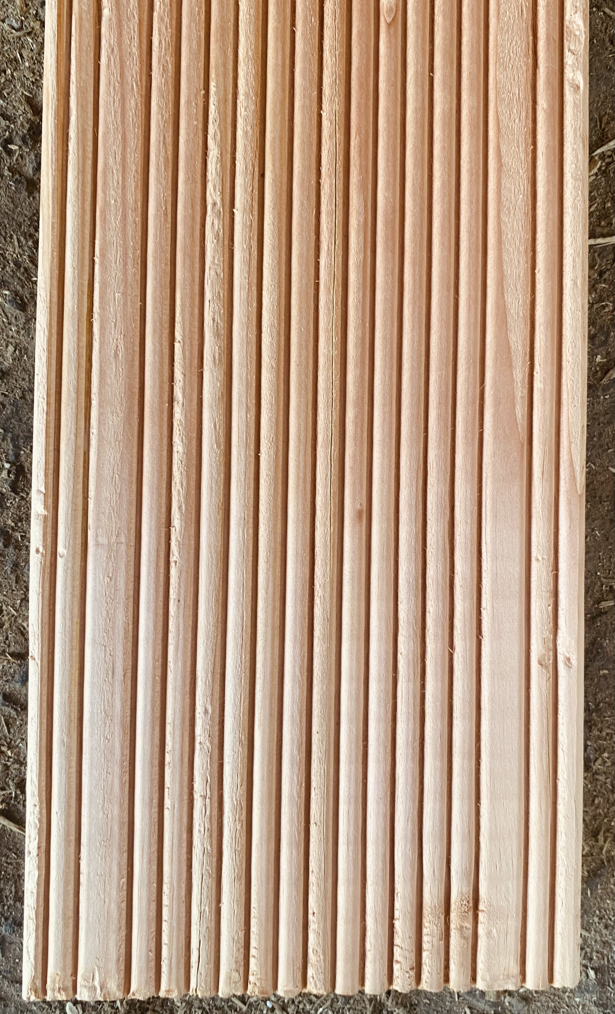 Terassendiele heimische Lärche geriffelt 27/143 4m